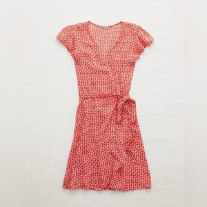Aerie Floral Wrap Dress